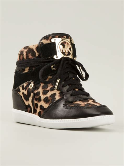 michael kors leopard wedge sneakers|Michael Kors wedge sneakers sale.